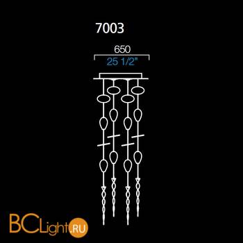Потолочный светильник Barovier&Toso Medley 7003/CI - Схема