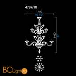 Люстра Barovier&Toso Meknes 4797/18/DO - Схема