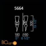 Бра Barovier&Toso Modigliani 5664/OB - Схема