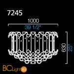 Потолочный светильник Barovier&Toso New Felci 7245/CC - Схема