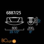 Потолочный светильник Barovier&Toso New Flu 6887/25/AM - Схема