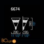 Настенный светильник Barovier&Toso New Rinascimento 6674/NN - Схема