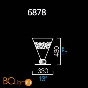 Настольная лампа Barovier&Toso New Rinascimento 6878/PE - Схема