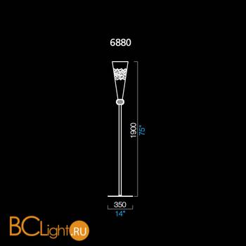 Торшер Barovier&Toso New Rinascimento 6880/BM - Схема