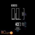 Настольная лампа Barovier&Toso Norma 6905/IM - Схема