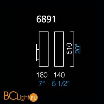 Настенно-потолочный Barovier&Toso Norma 6891/GM - Схема