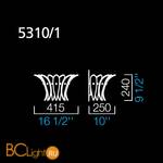 Настенный светильник Barovier&Toso Palmette 5310/1 - Схема