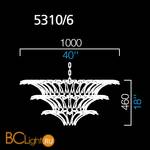 Подвесной светильник Barovier&Toso Palmette 5310/6 - Схема