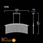 Подвесной светильник Barovier&Toso Palmyra 7270/CC/AN/IN - Схема