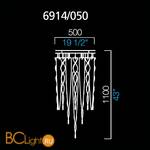 Потолочный светильник Barovier&Toso Penda 6914/050/PB - Схема