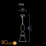 Подвесной светильник Barovier&Toso Perseus 7310/WS - Схема