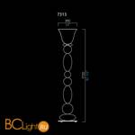 Торшер Barovier&Toso Perseus 7313/WP - Схема