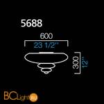 Потолочный светильник Barovier&Toso Pigale 5688/BC - Схема