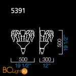 Настенный светильник Barovier&Toso Piume 5391/OB - Схема