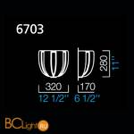 Настенный светильник Barovier&Toso Plisse 6703/BB - Схема