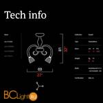 Потолочная люстра Barovier&Toso Quadri 5718/03/BW - Схема