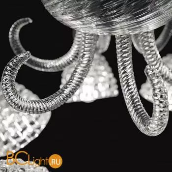 Подвесная люстра на штанге Barovier&Toso Quadri 5718/12/CC - Фото 3