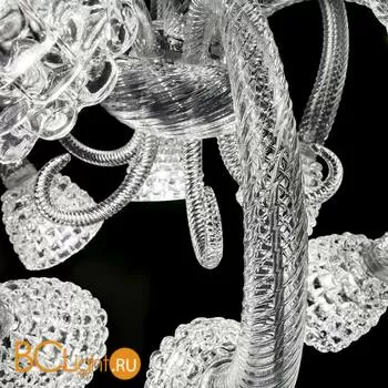 Подвесная люстра на штанге Barovier&Toso Quadri 5718/12/CC - Фото 5