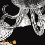 Подвесная люстра на штанге Barovier&Toso Quadri 5718/12/CC - Фото 3