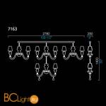 Люстра Barovier&Toso Ran Front 7163/IC/NN - Схема