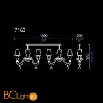 Люстра Barovier&Toso Ran Front 7160/CC/NN - Схема