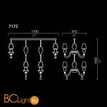 Люстра Barovier&Toso Ran Side 7172/RS/NN - Схема
