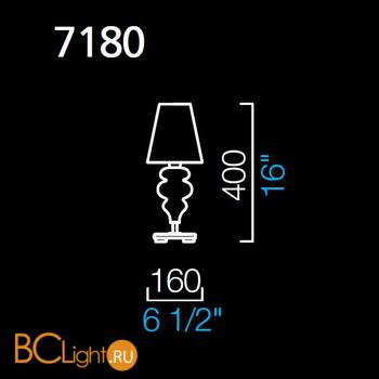 Настольная лампа Barovier&Toso Ran 7180/IC/NN - Схема
