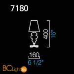 Настольная лампа Barovier&Toso Ran 7180/IC/NN - Схема