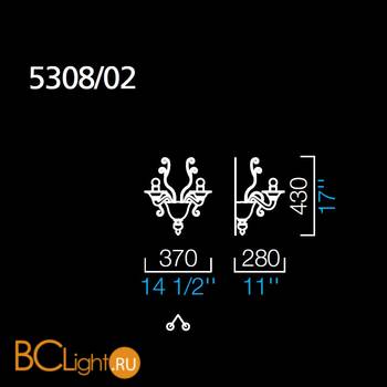 Бра Barovier&Toso Redon 5308/02/EL - Схема