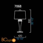 Настольная лампа Barovier&Toso Rive Gauche 7068/VA/BB - Схема