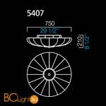 Потолочный светильник Barovier&Toso Royal 5407/GR - Схема