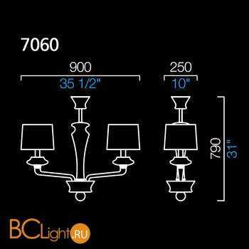 Люстра Barovier&Toso Saint Germain 7060/VI/NO - Схема