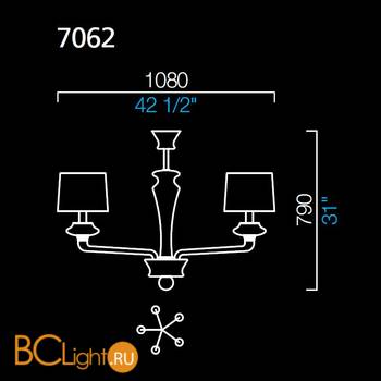Потолочная люстра Barovier&Toso Saint Germain 7062/LQ/NN - Схема