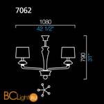 Потолочная люстра Barovier&Toso Saint Germain 7062/LQ/NN - Схема