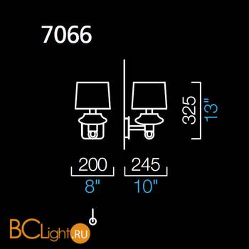 Бра Barovier&Toso Saint Germain 7066/OO/NN - Схема