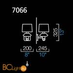 Бра Barovier&Toso Saint Germain 7066/OO/NN - Схема