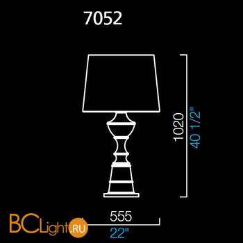 Настольная лампа Barovier&Toso Samurai 7052/LQ/NN - Схема