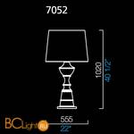 Настольная лампа Barovier&Toso Samurai 7052/LQ/NN - Схема