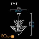 Потолочный светильник Barovier&Toso Spade 6746/BB - Схема
