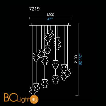 Каскад Barovier&Toso Spinn 7219/CC - Схема