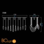 Подвесной светильник Barovier&Toso Swing 7330/CC - Схема