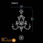 Люстра Barovier&Toso Taif 5350/12/CC - Схема