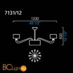 Люстра Barovier&Toso Tamtam 7131/12/BB/NN - Схема