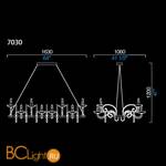 Люстра Barovier&Toso Mood Taymyr 7030/AL - Схема