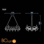 Люстра Barovier&Toso Mood Taymyr 7029/VI - Схема