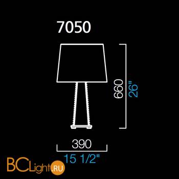 Настольная лампа Barovier&Toso Teide 7050/CA/BB - Схема