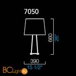 Настольная лампа Barovier&Toso Teide 7050/CA/BB - Схема