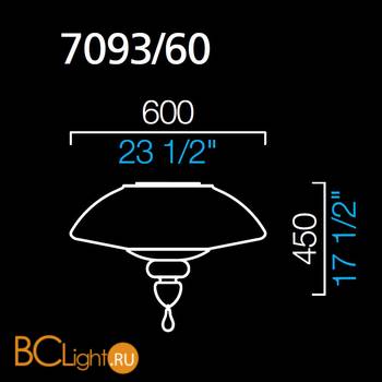 Потолочный светильник Barovier&Toso Topkapi 7093/60/BC - Схема