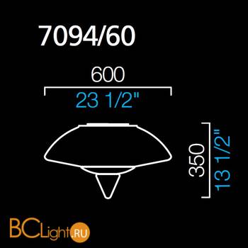 Потолочный светильник Barovier&Toso Topkapi 7094/60/BR - Схема