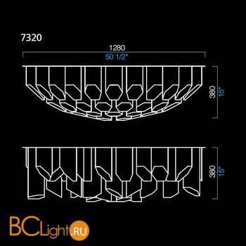 Потолочный светильник Barovier&Toso Trim 7320/CC - Схема